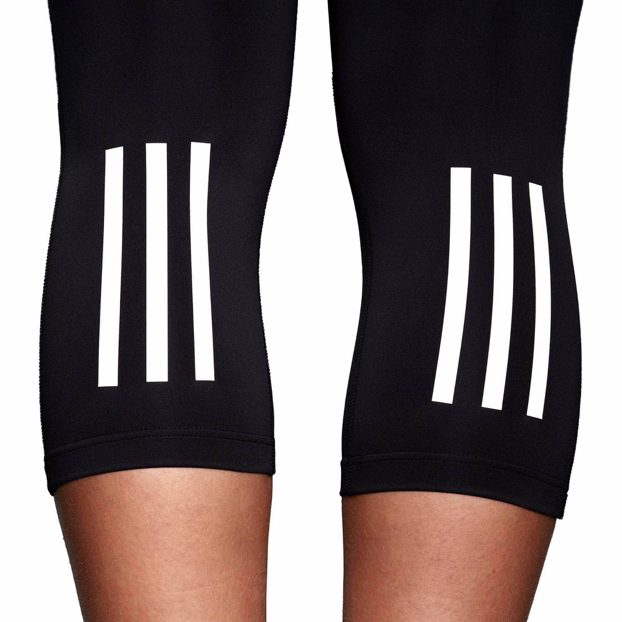 high-waisted style adidas DailyRun Womens 3/4 Capri Running Tights - Black