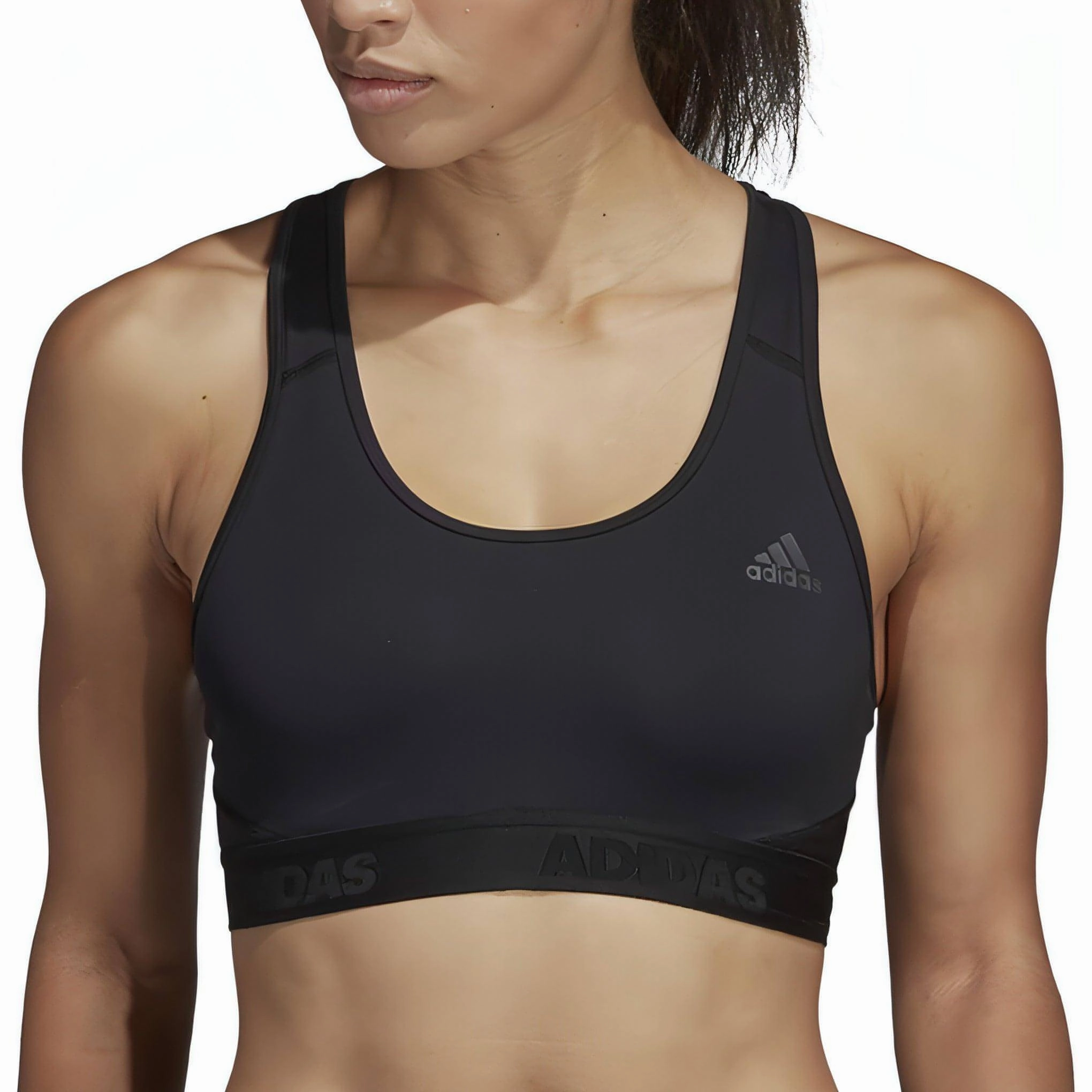 Different sizes seams Seamless Closure adidas Don't Rest AlphaSkin Womens Sports Bra - Black