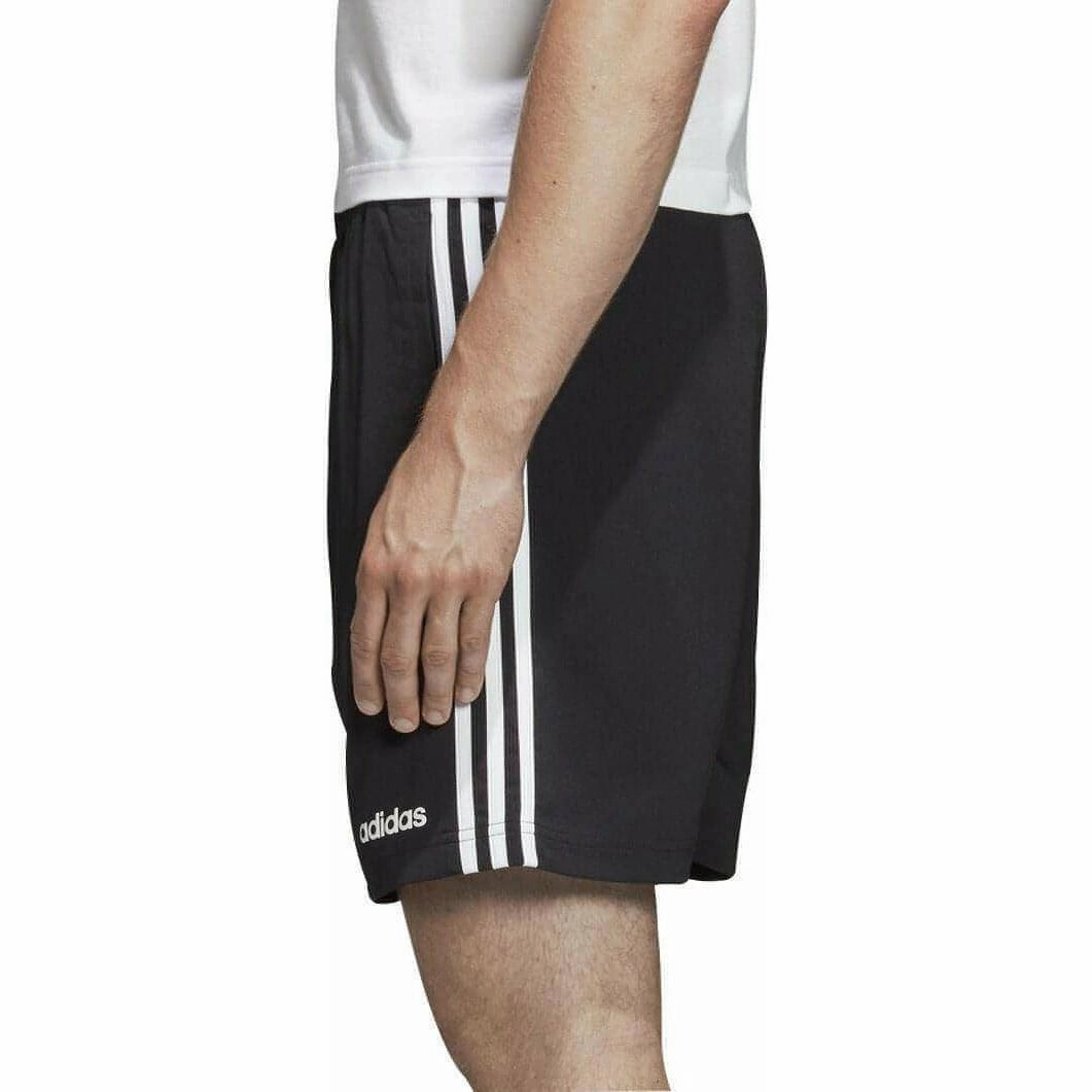 adidas Essentials 3 Stripes Chelsea Mens Training Shorts - Black Slim performance Valentine's gift