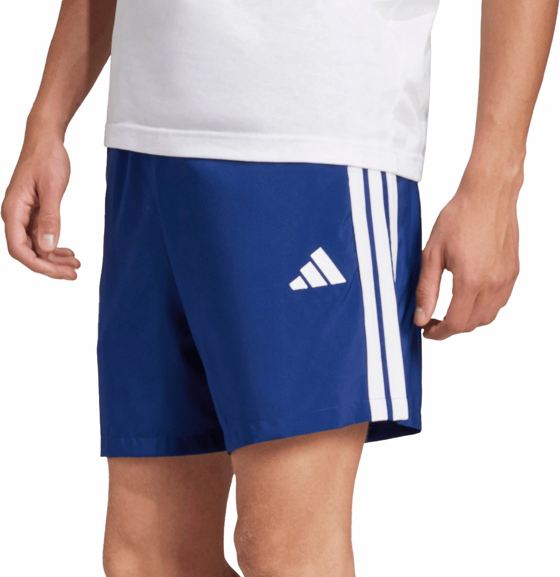Casual Stretch adidas Essentials 3 Stripes Chelsea Mens Training Shorts - Blue