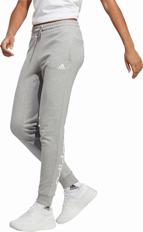 Hygienic Coating Versatile Layer adidas Essentials Linear French Terry Womens Cuffed Joggers - Grey