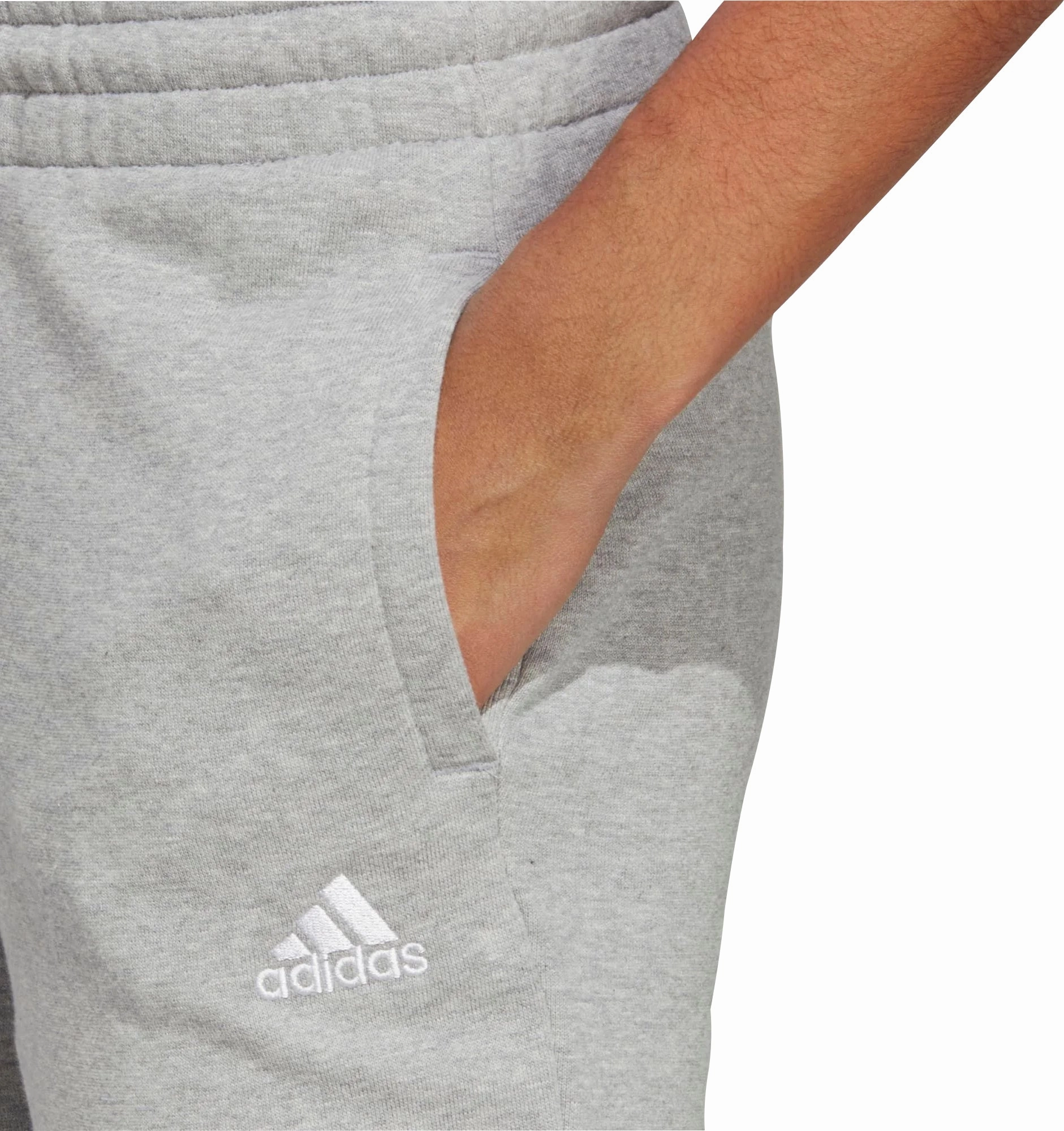 Mesh Comfort adidas Essentials Linear French Terry Womens Cuffed Joggers - Grey