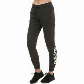 adidas Essentials Linear Womens Joggers - Green Core Stretch