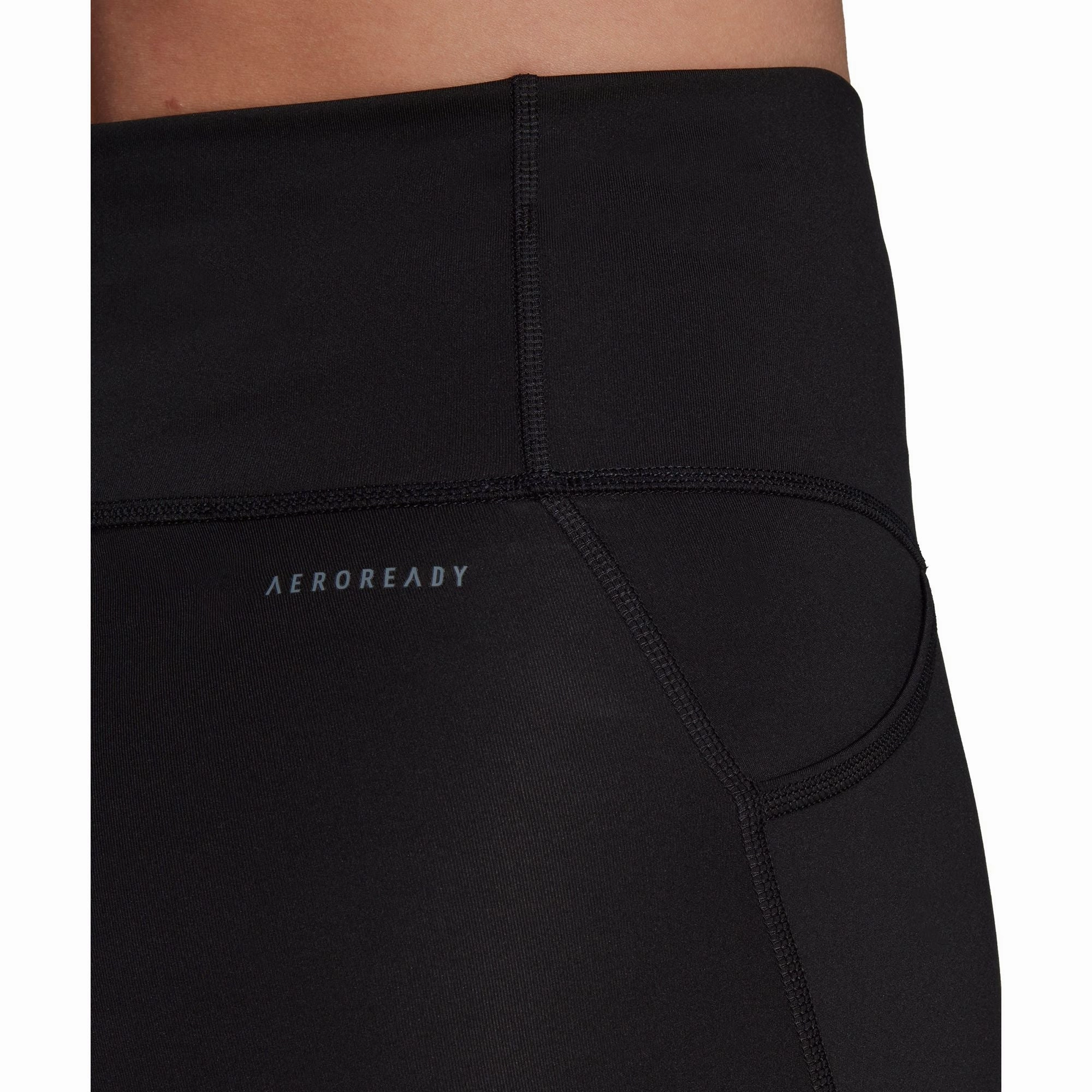 Soft and Chic Balanced feel adidas Essentials Womens 7/8 Running Tights - Black