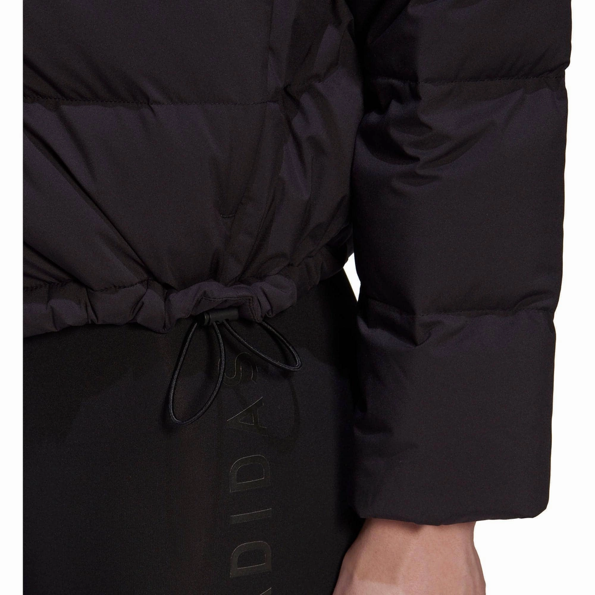 adidas Helionic Relaxed Fit Womens Down Jacket - Black See