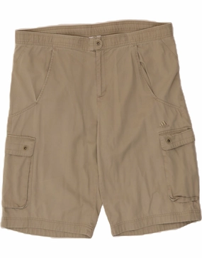 ADIDAS Mens Cargo Shorts Large W40 Beige Cotton Body Friendly Contemporary Design