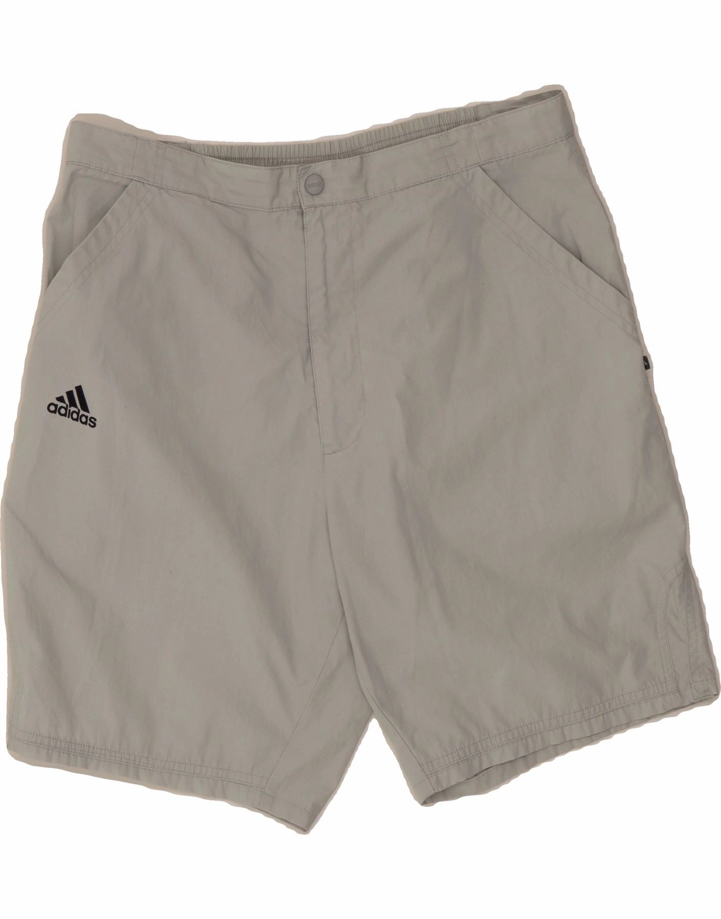 Water - repellent Cargo Pockets ADIDAS Mens Chino Shorts  W32 Medium Grey Polyester