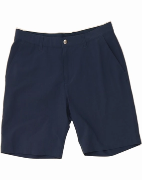 Abrasion Defying Knee Patches All Day Wear Fit ADIDAS Mens Chino Shorts W32 Medium Navy Blue Polyester