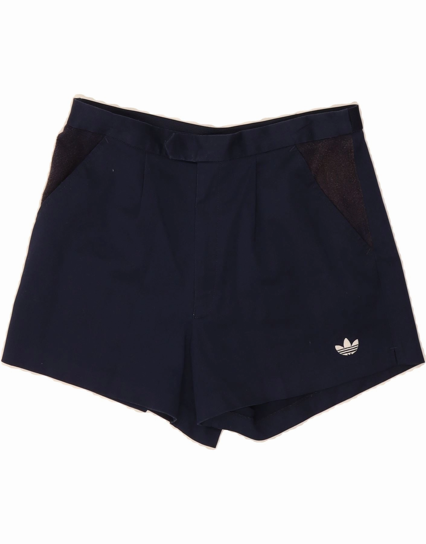 Flats Eco Friendly Material ADIDAS Mens Chino Shorts W33 Medium Navy Blue Polyester