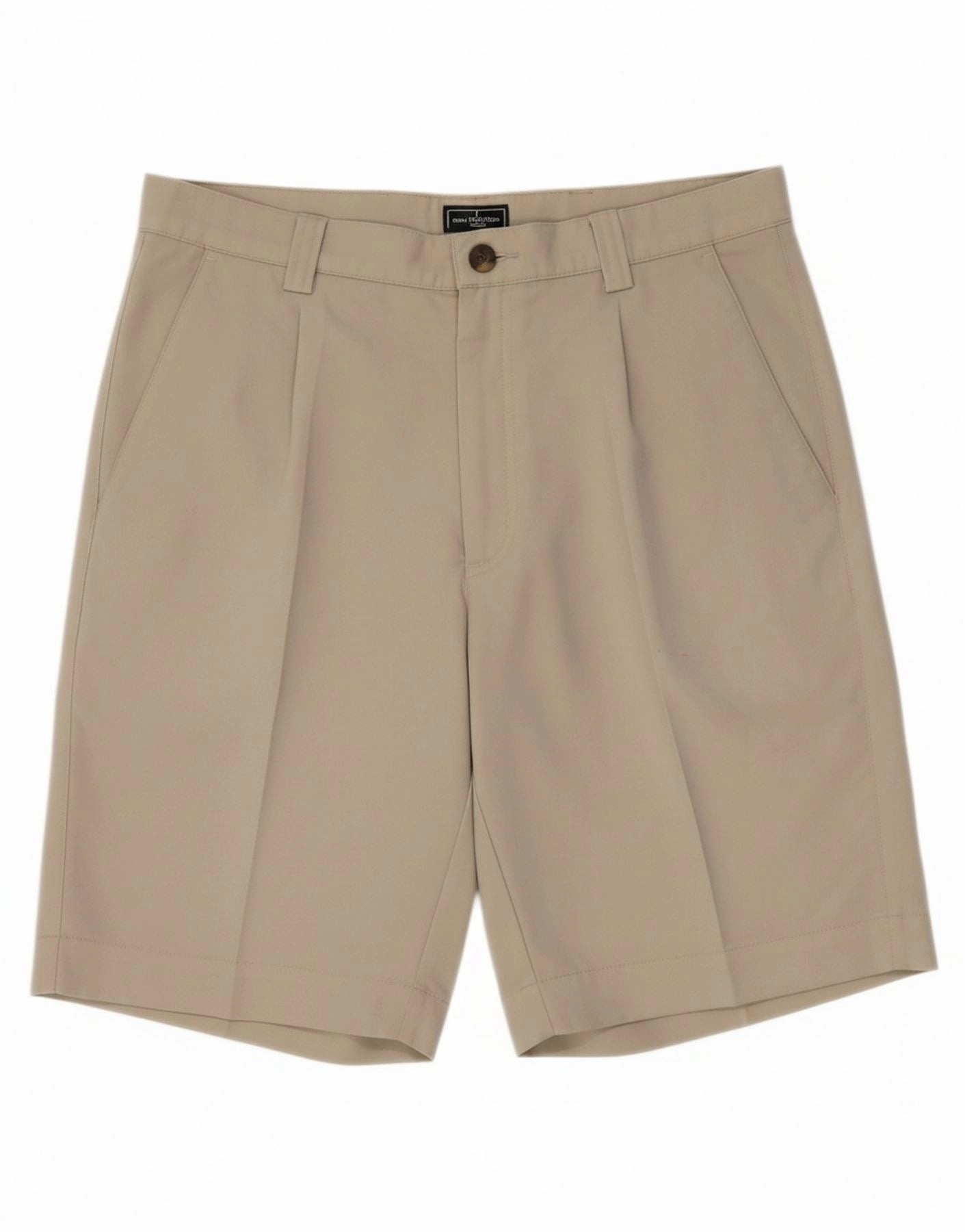 fall shorts Snag Free Zipper ADIDAS Mens Chino Shorts W34 Large Beige Polyester