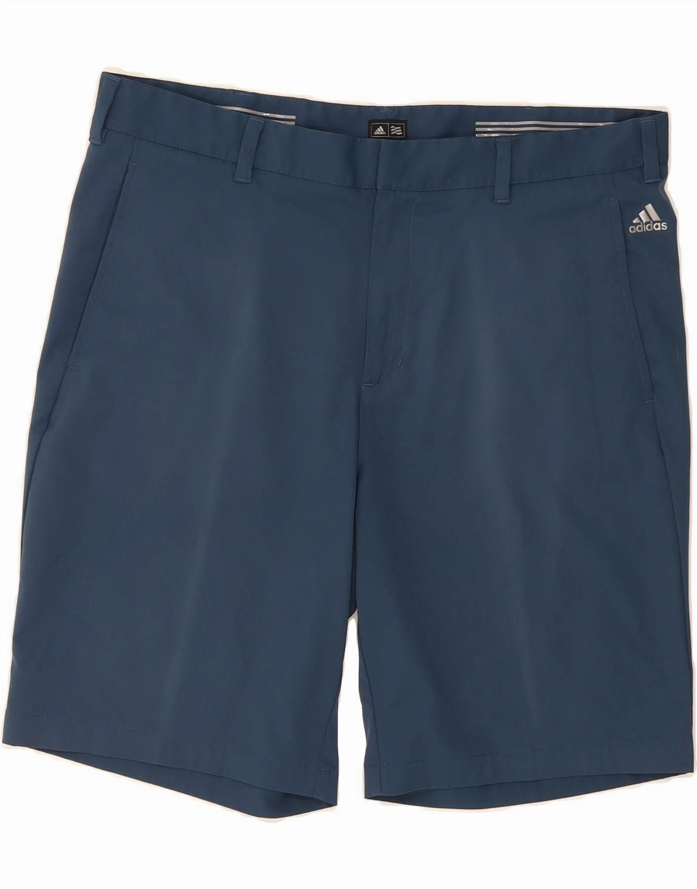 OdorControlTech Convertible Length ADIDAS Mens Chino Shorts W38 XL Blue Polyester