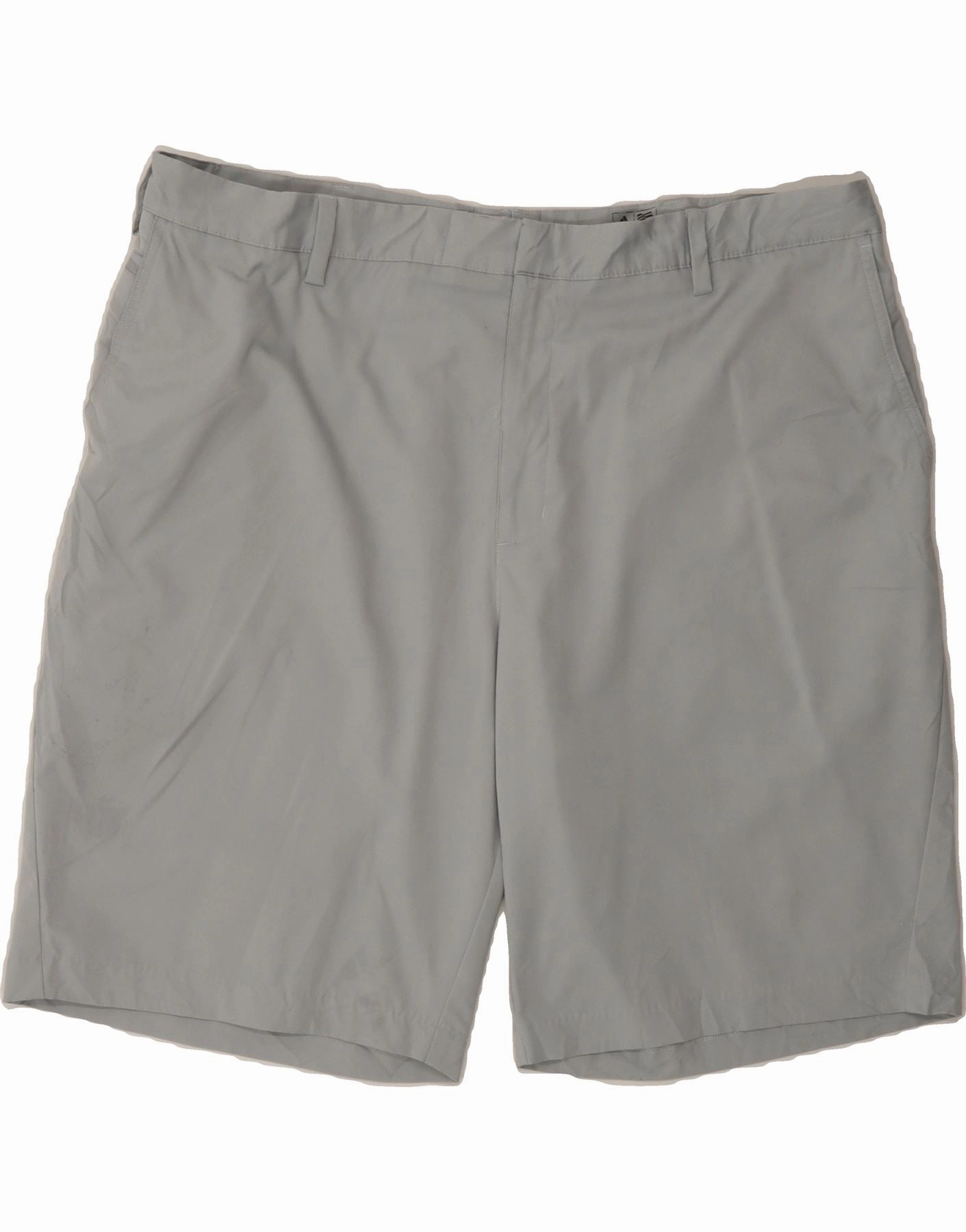 ADIDAS Mens Chino Shorts W42 2XL Grey high - rise Breathable Comfort