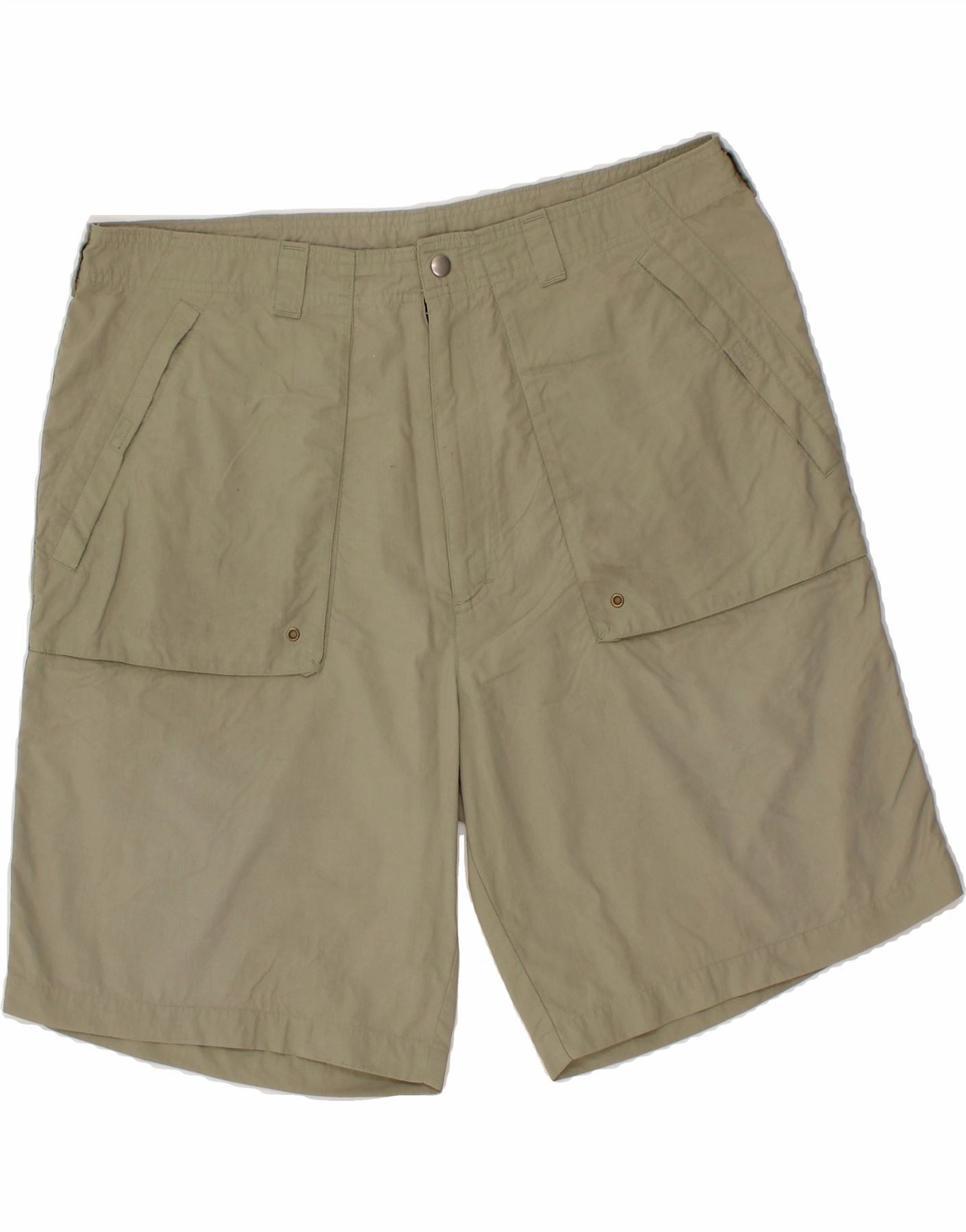 ADIDAS Mens Chino Shorts XL W36 Beige Polyamide Lightweight Fabric Stretch Fabric