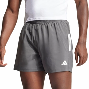 Secure Zipper Closure adidas Own The Run 5 Inch Mens Running Shorts - Grey