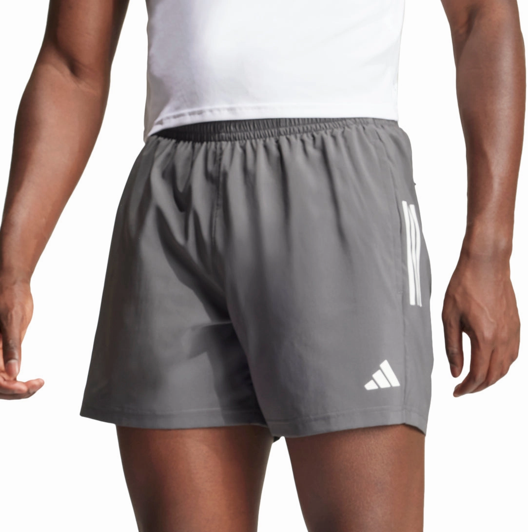 adidas Own The Run 5 Inch Mens Running Shorts - Grey Effortless Comfort cycling outfit