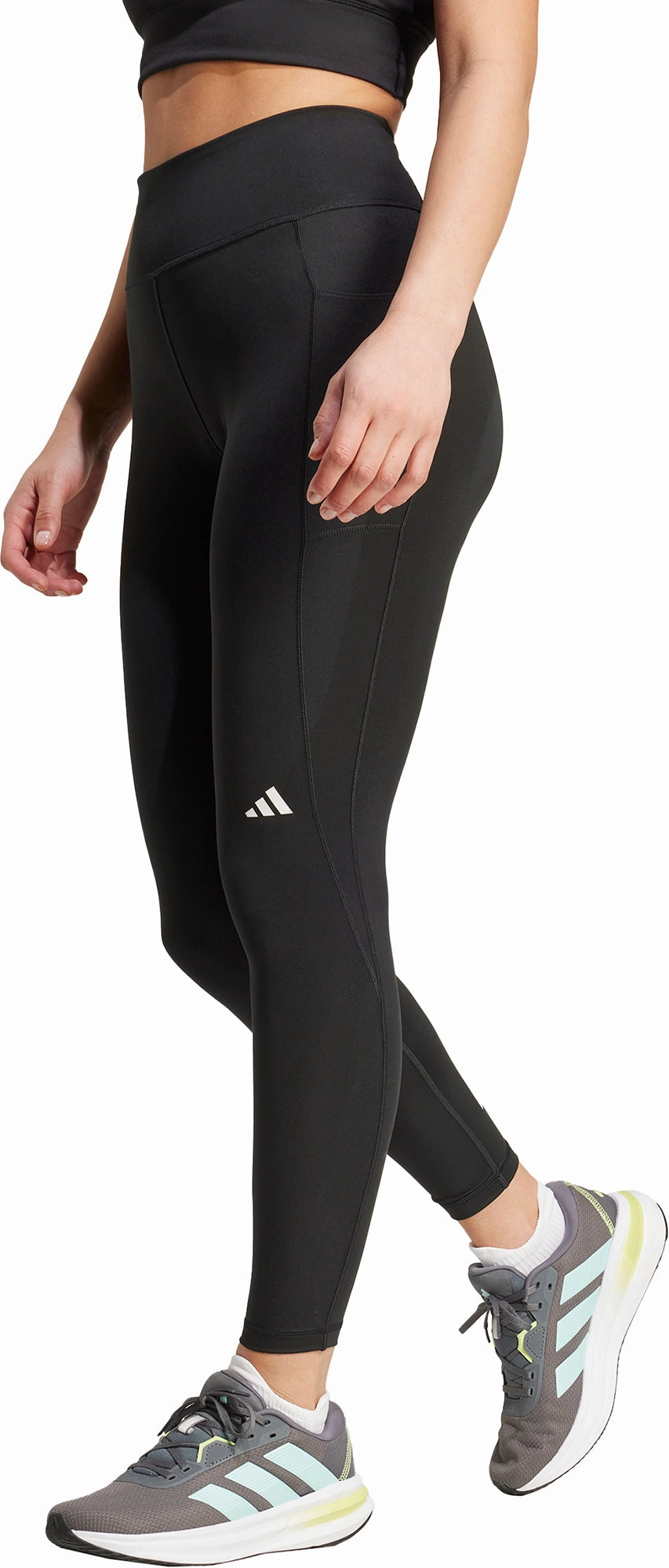adidas Own The Run 7/8 Womens Running Tights - Black Pilates Session Soft Touch
