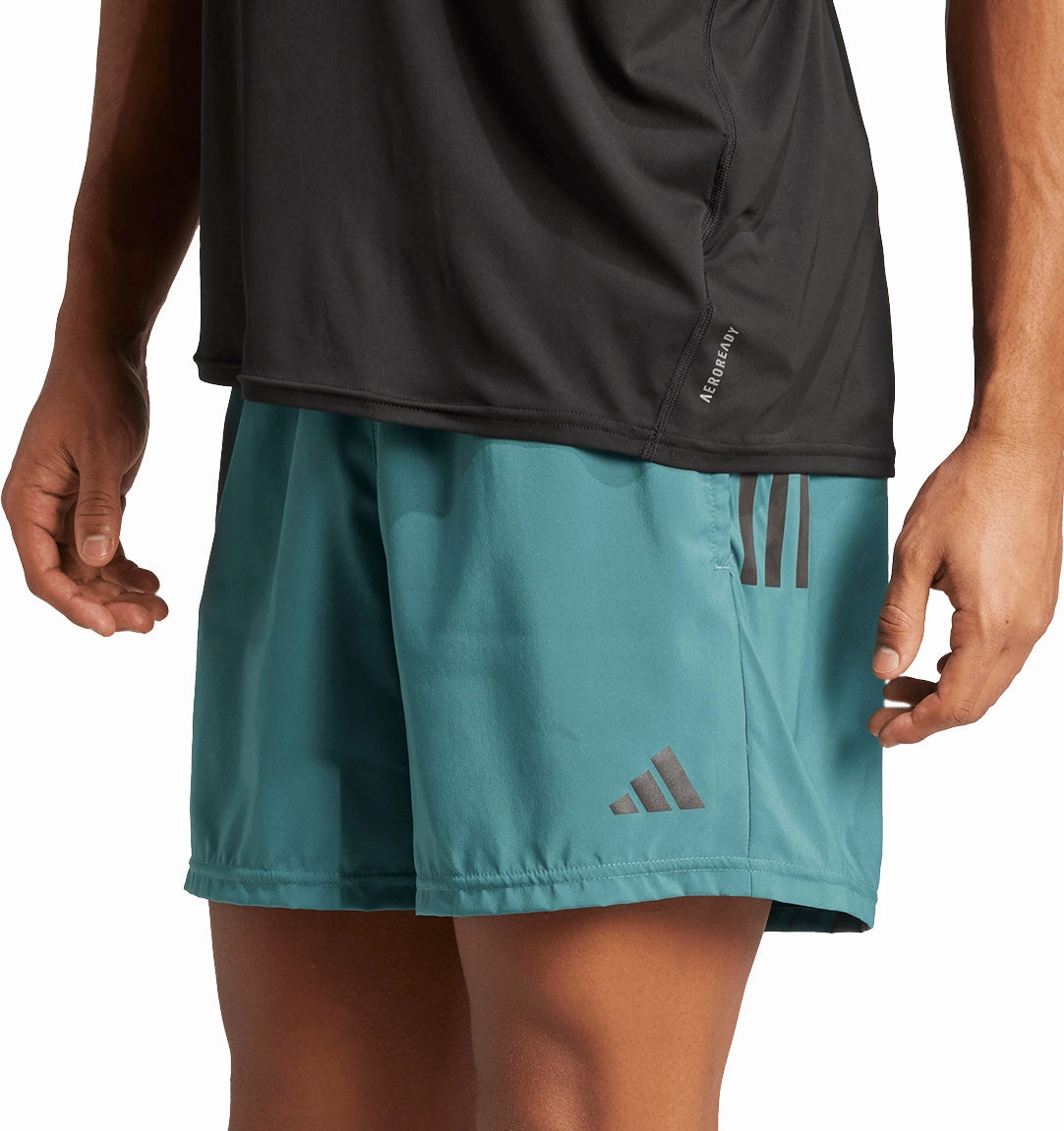 adidas Own The Run 7 Inch Mens Running Shorts - Green Outdoor Days Quick Fit Style