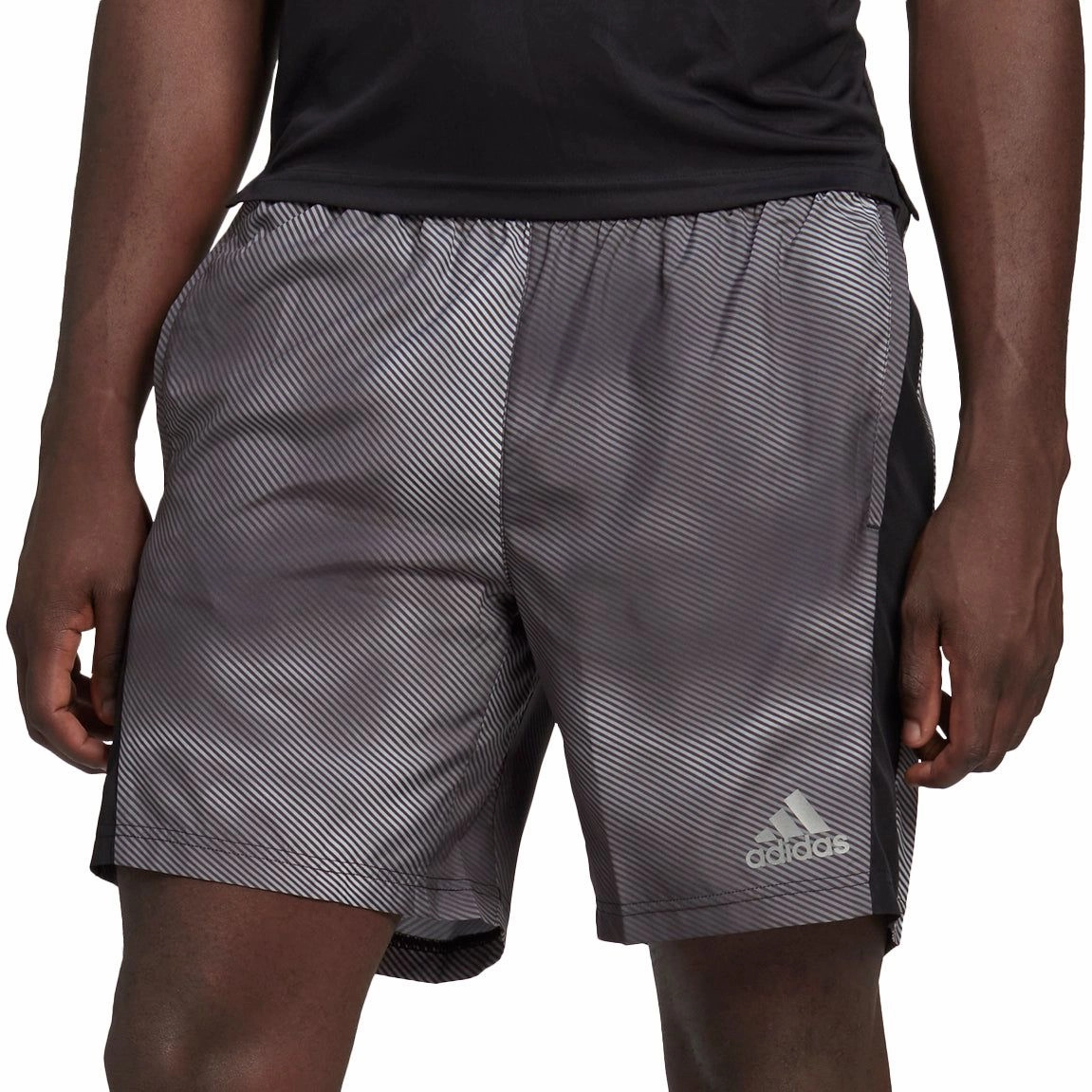 Breathable Side Vents adidas Own The Run 9 Inch Mens Running Shorts - Grey