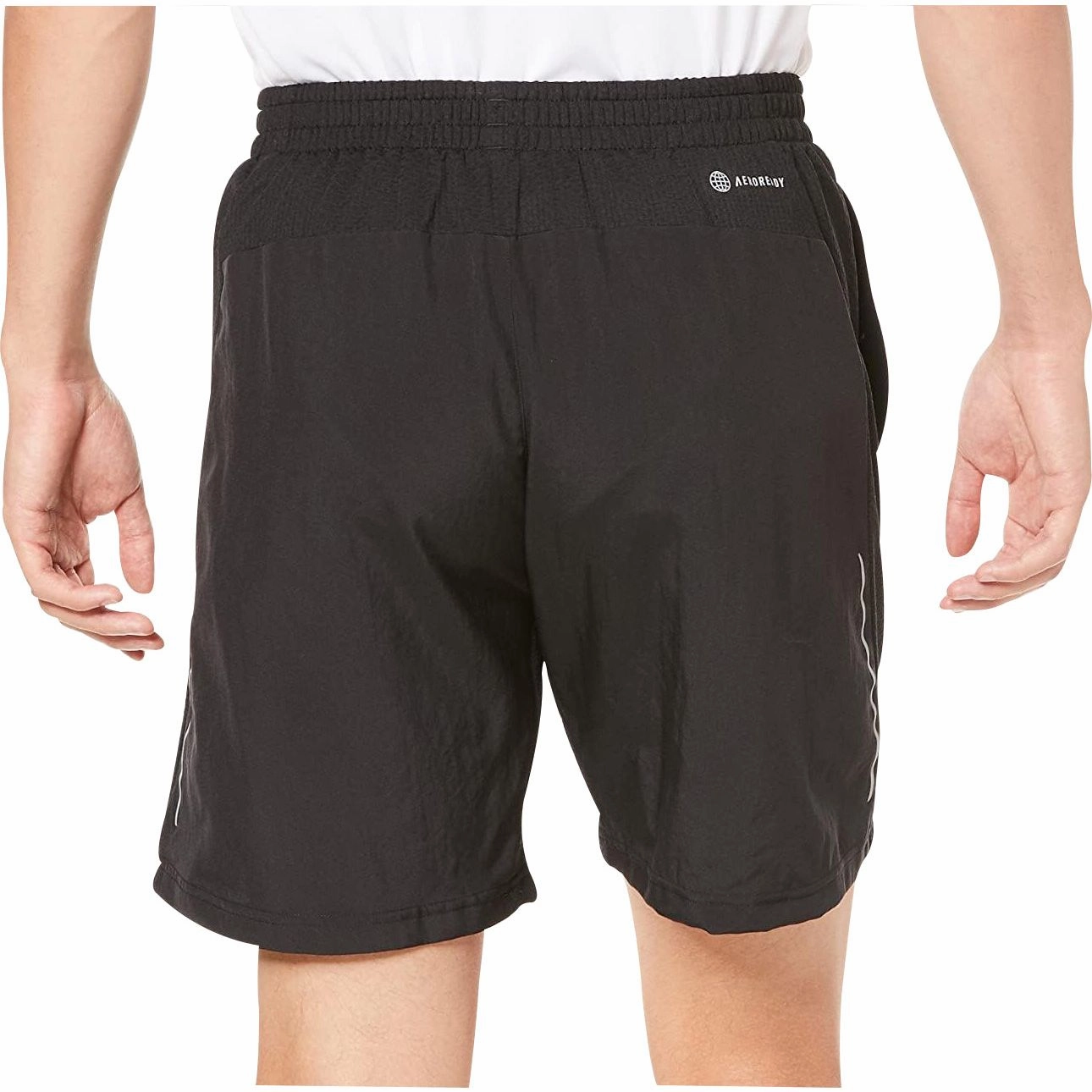 adidas Own The Run Cooler 9 Inch Mens Running Shorts - Black Everyday Outfit Double Needle Stitching