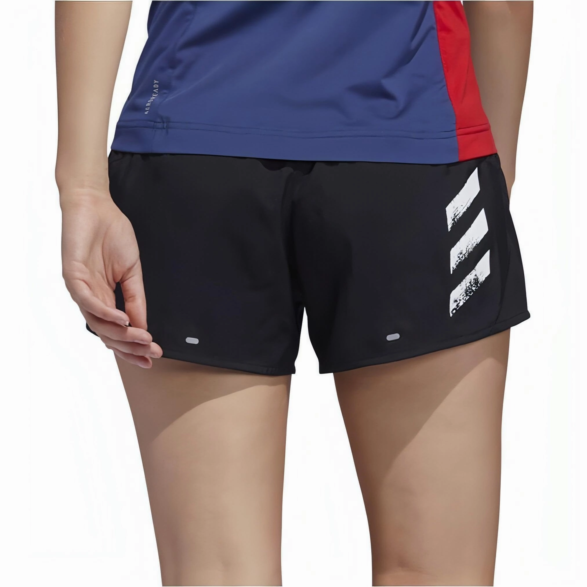Cozy Comfort Fit Breezy Fit adidas Run It 4 Inch Womens Running Shorts - Black