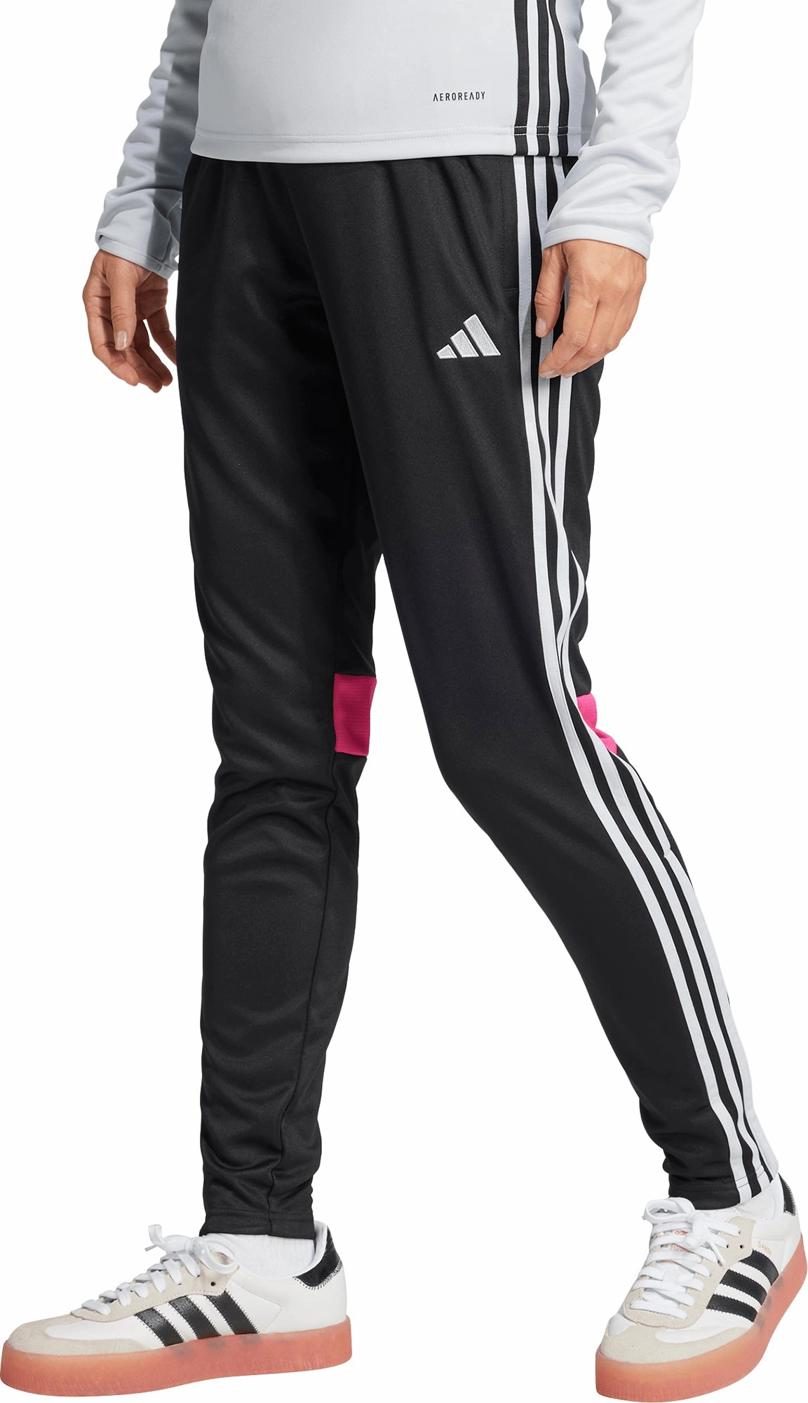 adidas Tiro 25 Essentials Womens Training Pants - Black SmoothZipClosure Sport Fit