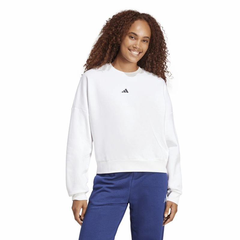full zip Adidas Womens Essentials Small Logo Feelcozy Sweatshirt