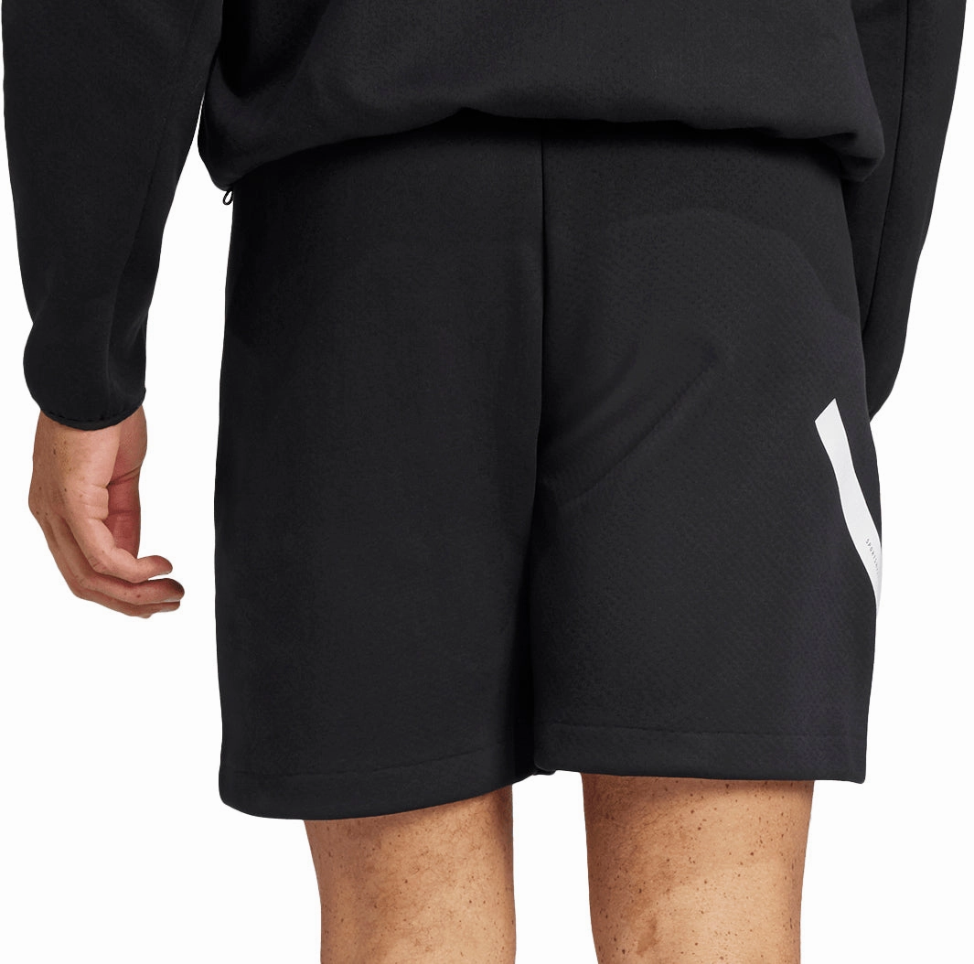 Laser Cut Perforations Sporty Comfort adidas Z.N.E Mens Training Shorts - Black