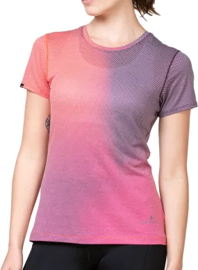Essential layering piece Ronhill Tech Golden Hour Short Sleeve Womens Running Top - Pink