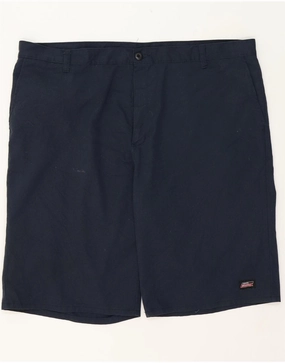 Active Days Flex Waist System DICKIES Mens Chino Shorts W44 2XL Navy Blue Polyester