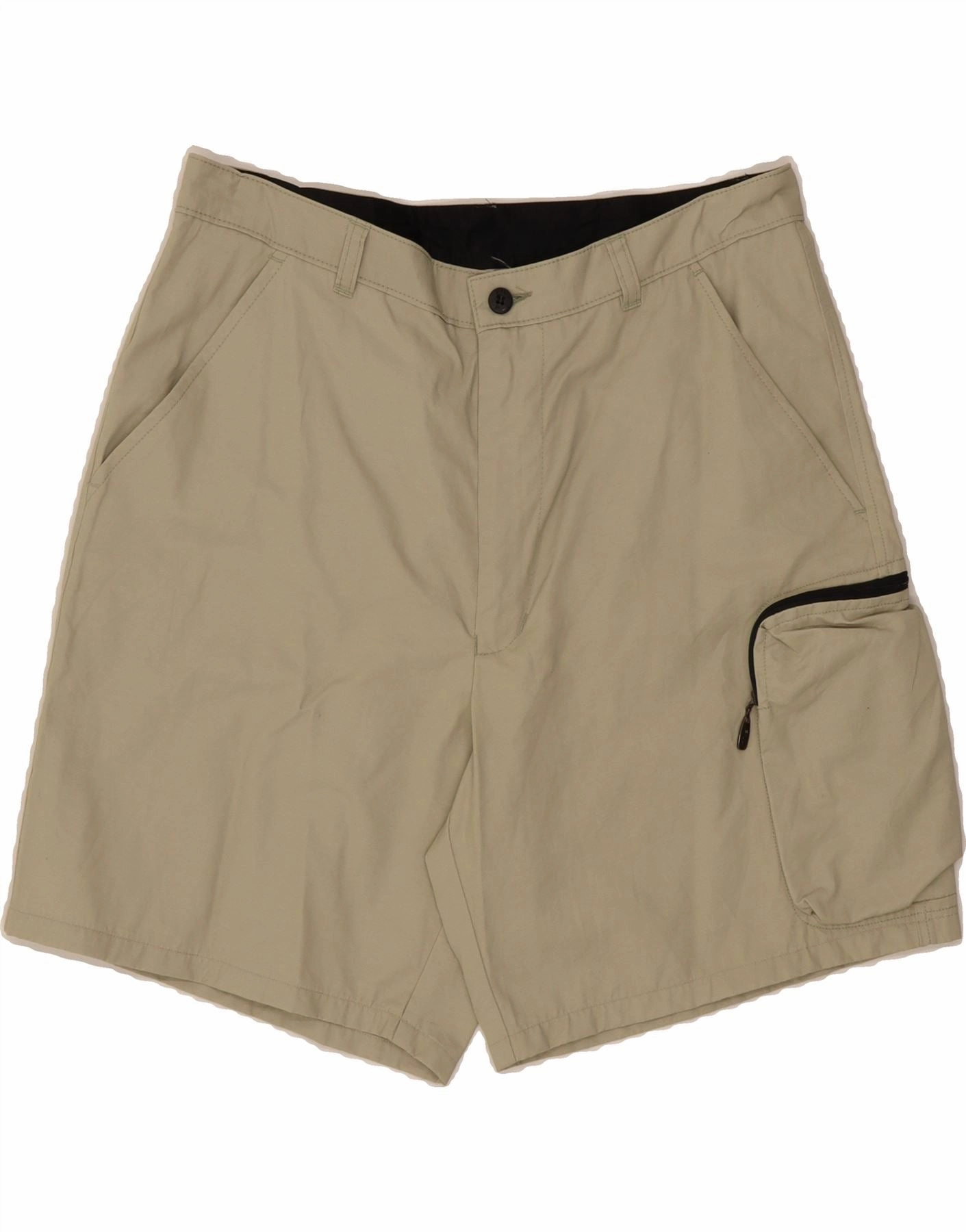 Flexible Side Panels FILA Mens Cargo Shorts IT 50 Large W34 Green Cotton