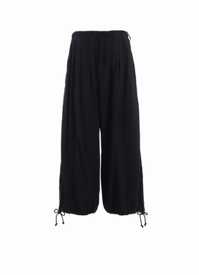 Chic Style COTTON/LINEN POPLIN BALLOON PANTS