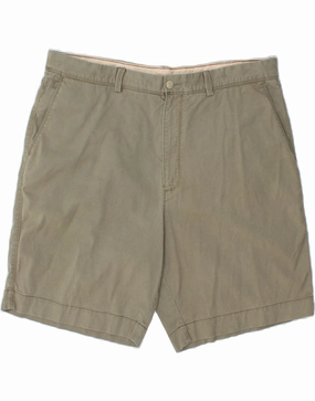 TOMMY BAHAMA Mens Chino Shorts  W40 XL Khaki Cotton Performance Design Water Resistant