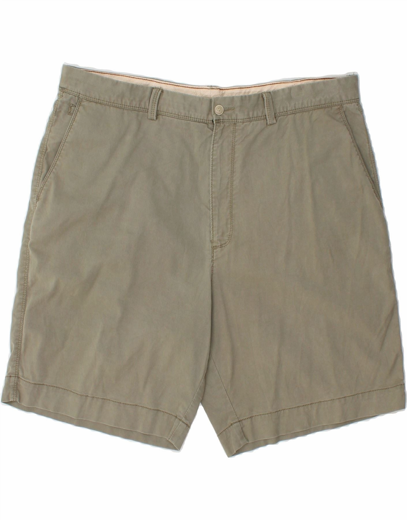 TOMMY BAHAMA Mens Chino Shorts  W40 XL Khaki Cotton Performance Design Water Resistant