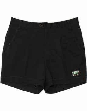 Moisture Wicking Finish Sweat Wicking Fabric VINTAGE Mens Chino Shorts IT 56 3XL W36 Black Cotton