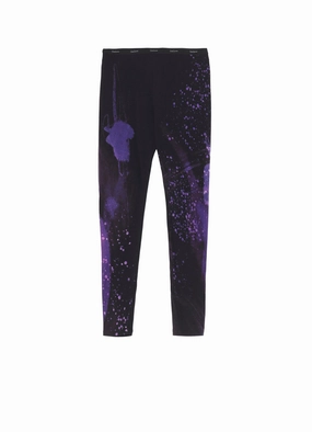 PURPLE B PATTERN BASIC LEGGINGS Flexibility Built-In