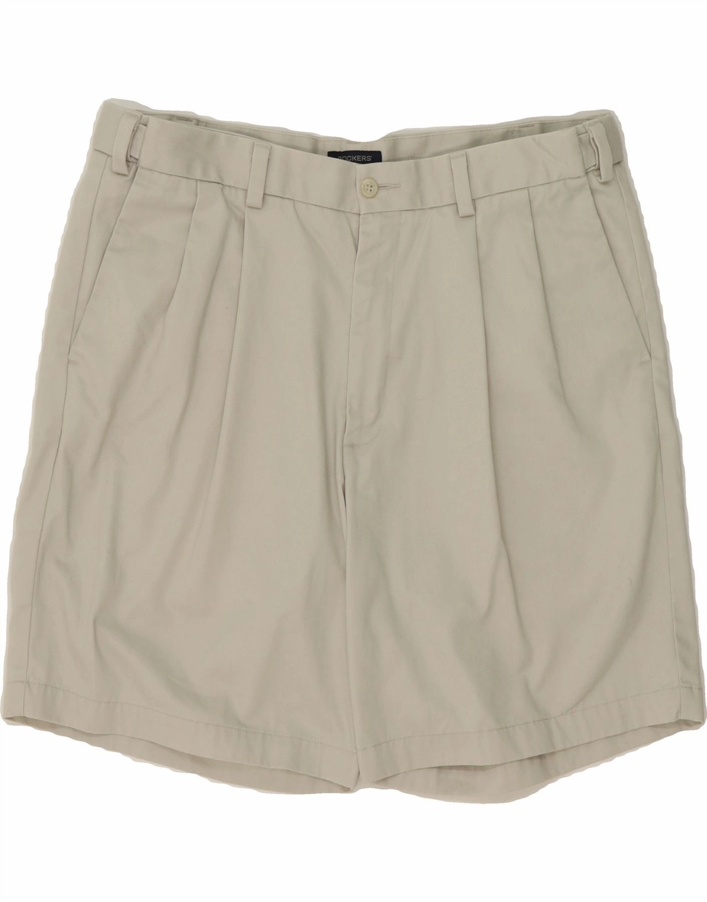 DOCKERS Mens Pegged Chino Shorts W36 Large White Cotton Body Contouring