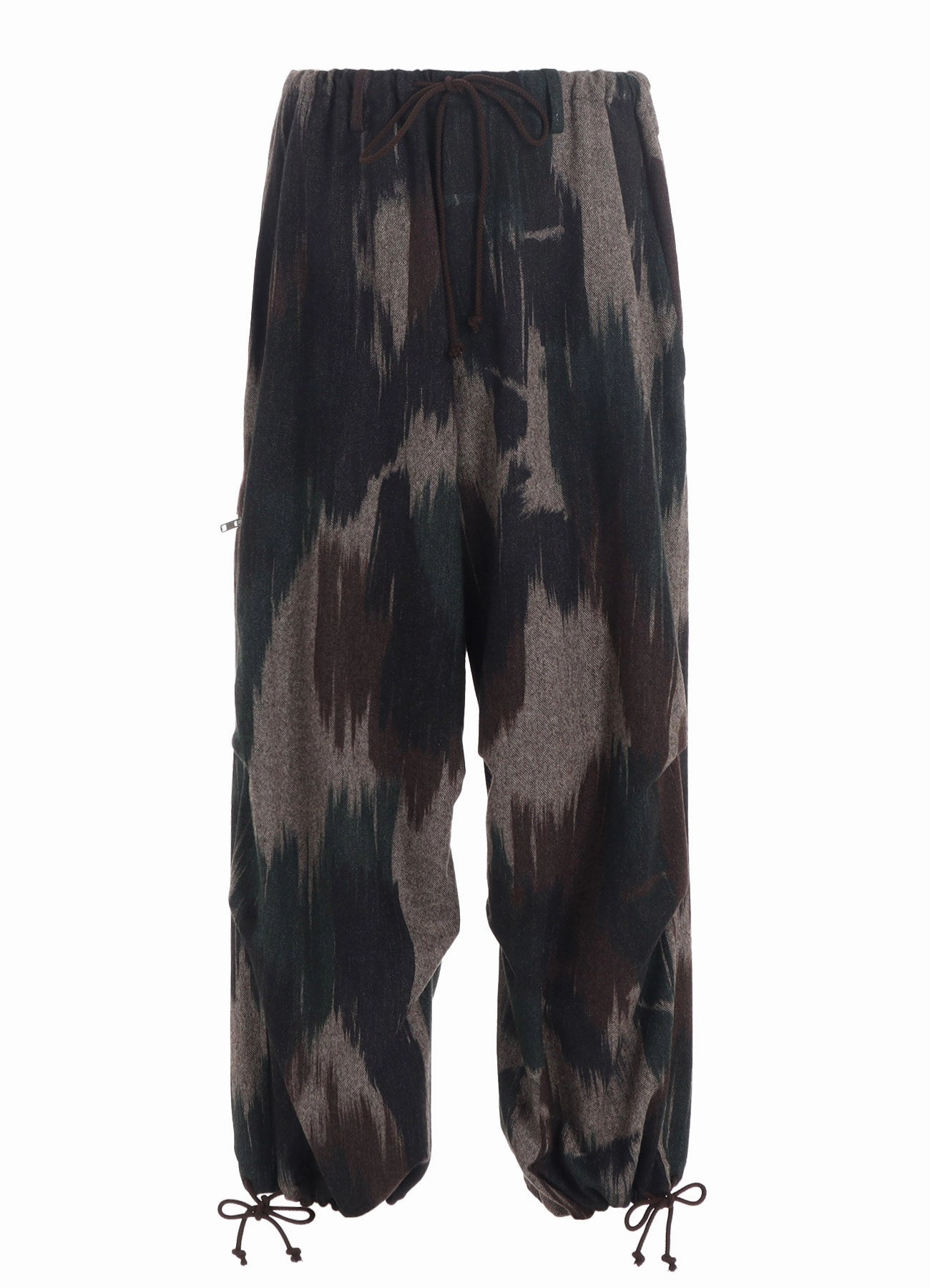 Tough Build Quick Wear CAMOUFLAGE TWEED KNEE TUCK WIDE PANTS
