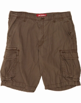 LEE Mens Cargo Shorts W40 XL Brown Cotton Comfy Shape
