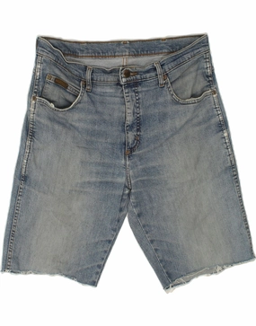 Versatile Layering Capability WRANGLER Mens Texas Stretch Denim Shorts W33 Medium  Blue Cotton