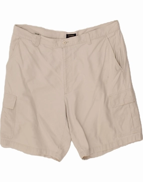 Sleek Waistband DOCKERS Mens Cargo Shorts W40 Medium White Cotton