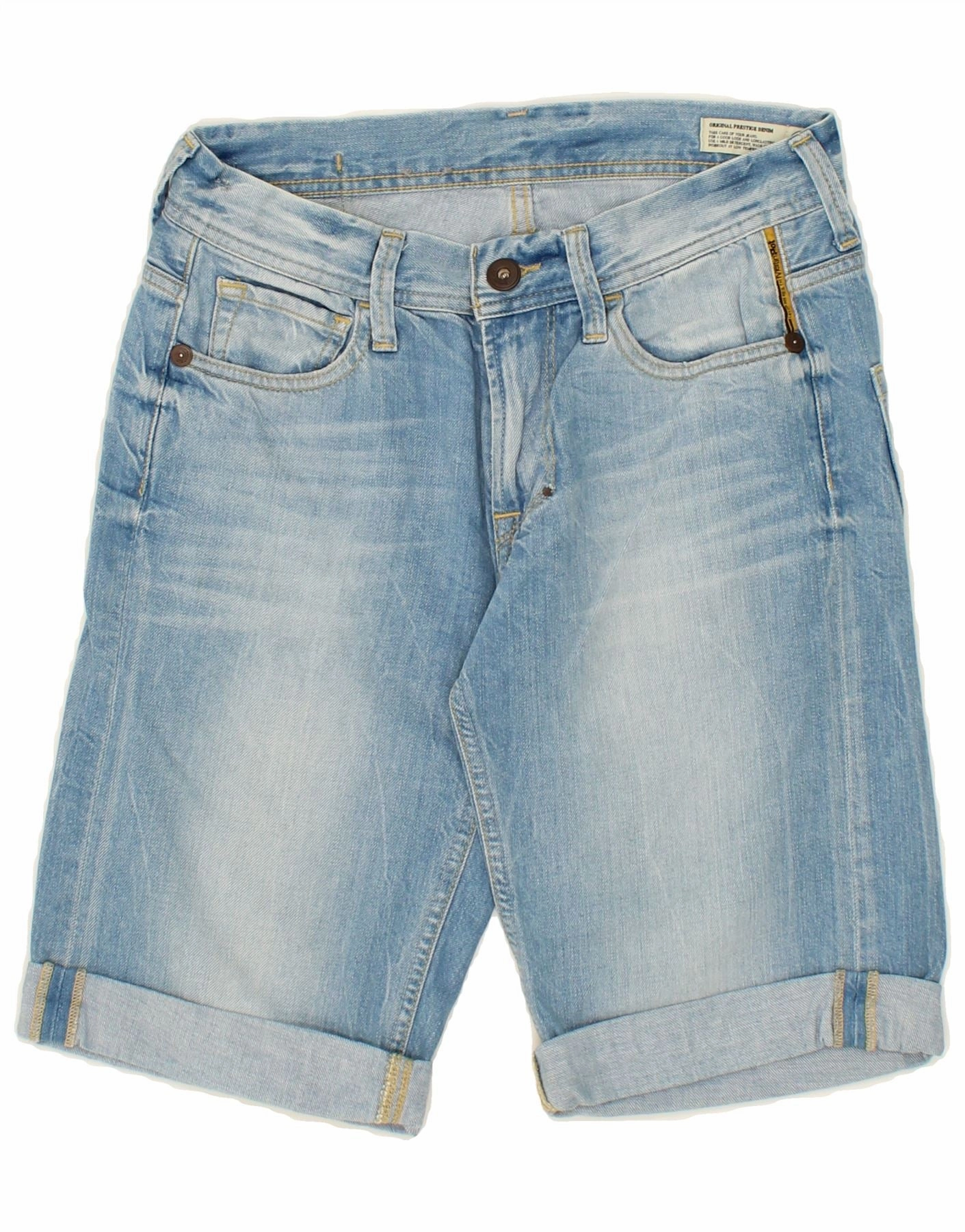 QuickAccessPockets Simple Vibe MELTIN' POT Mens Denim Shorts W30 Medium  Blue Cotton