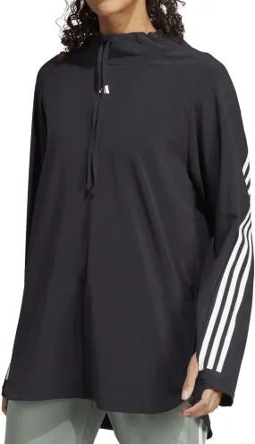 Circular Knit Construction adidas Train Icon Full Cover Womens Training Long Sleeve Top - Black