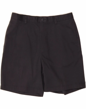 Sleek Shape Four Way Stretch Fabric L.L.BEAN Mens Natural Fit Chino Shorts W34 Large  Navy Blue Cotton