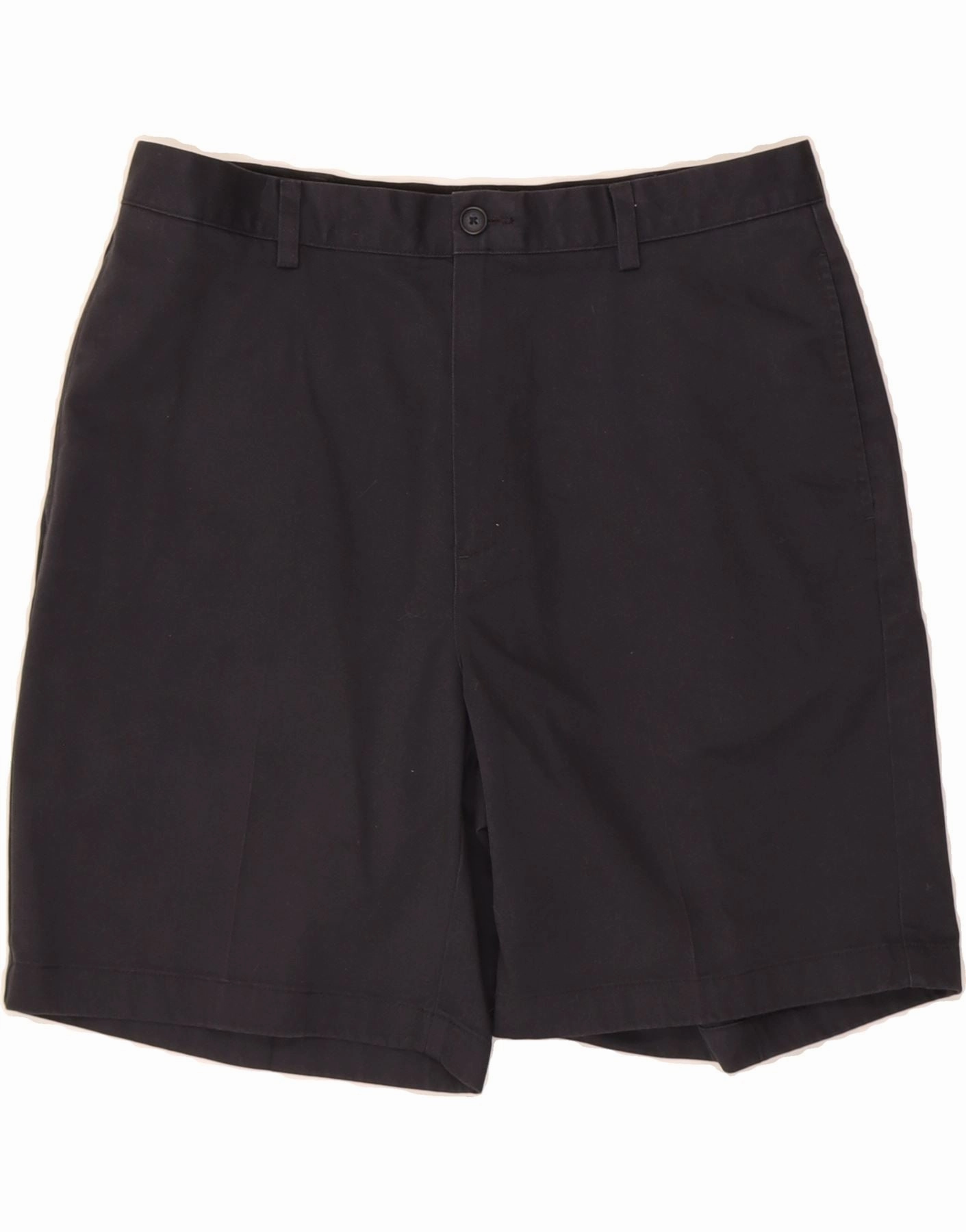 Sleek Shape Four Way Stretch Fabric L.L.BEAN Mens Natural Fit Chino Shorts W34 Large  Navy Blue Cotton