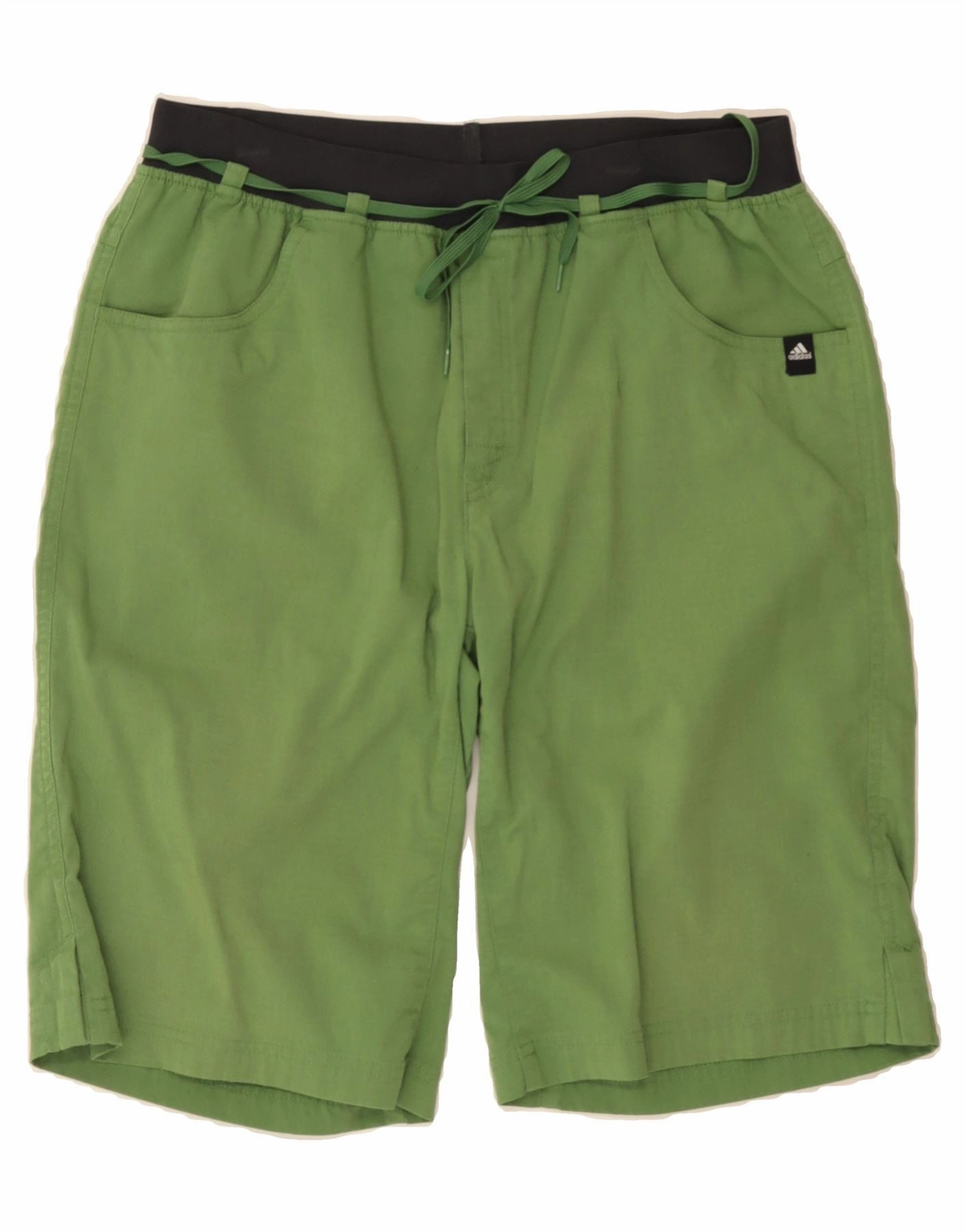 Clean Fabric ADIDAS Mens Graphic Casual Shorts W30 Medium Green Cotton