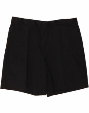 Clean Lines Soft Elastic DOCKERS Mens Stretch Casual Shorts W38 XL Black Cotton