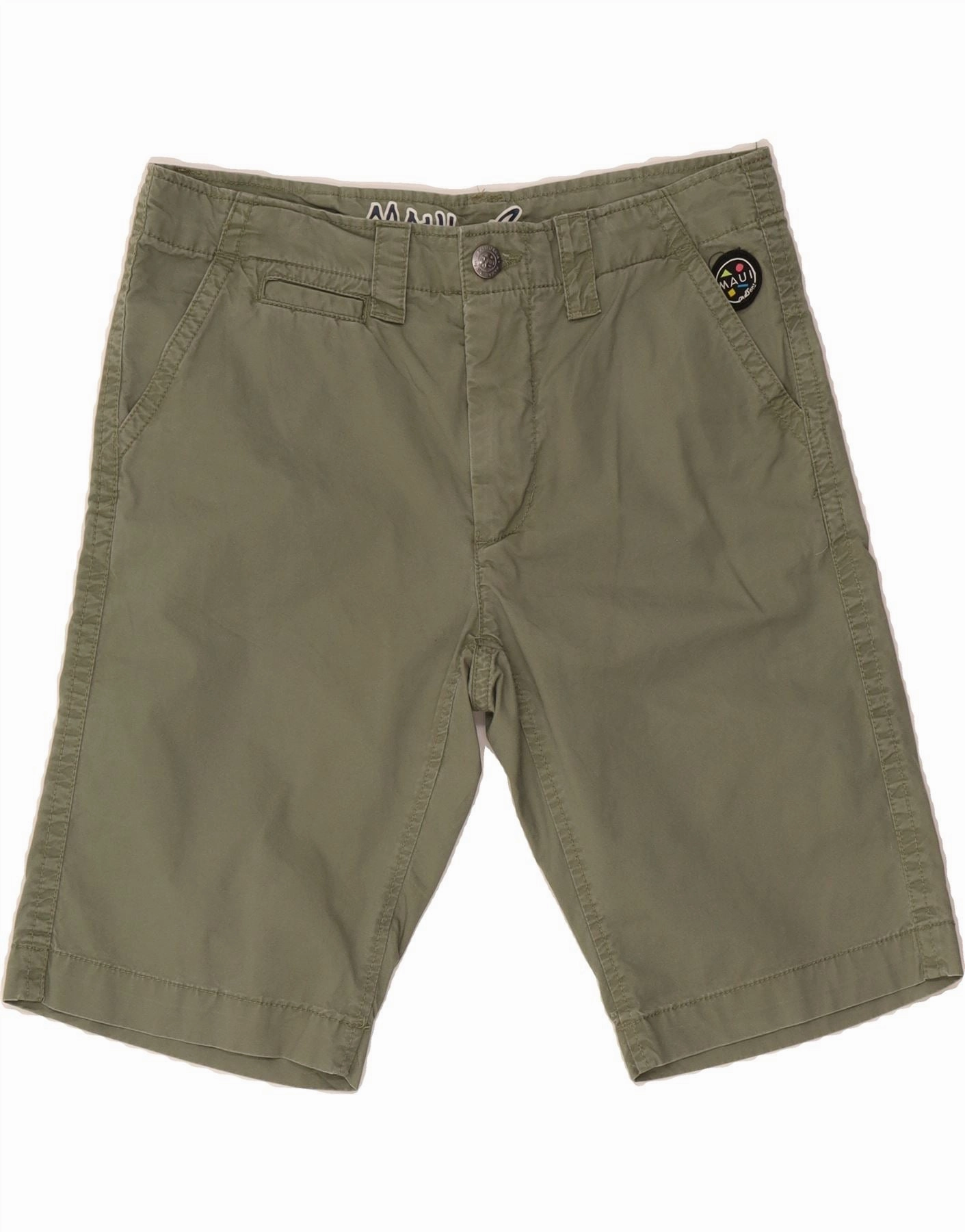 MAUI AND SONS Mens Casual Shorts IT 46 Small W32  Green Sustainable UV protection layer