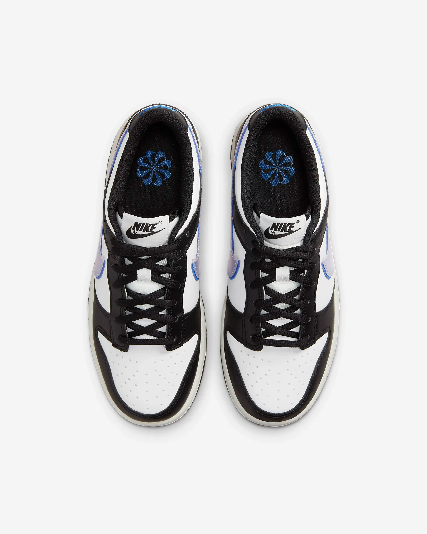 Comfort Line Nike Kid's Dunk Low Next Nature Shoes - Black / Hyper Royal / Summit