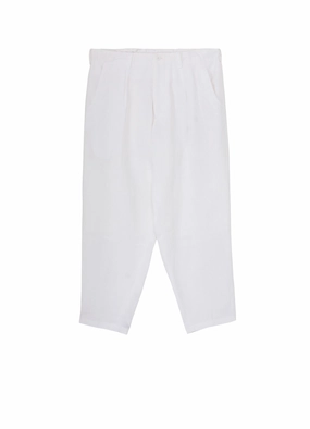 Y's for men x 120% LINO LINEN BACK SIDE ZIPPER PANTS Comfortable Fabric Body Sculpting