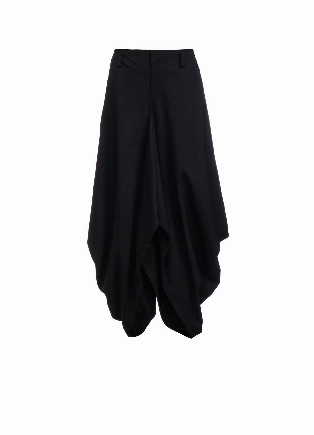 Durable Construction WOOL GABARDINE BOX PANTS